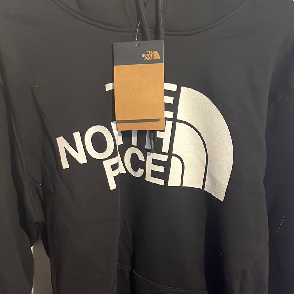 The North Face Black and White Logo Hoodie